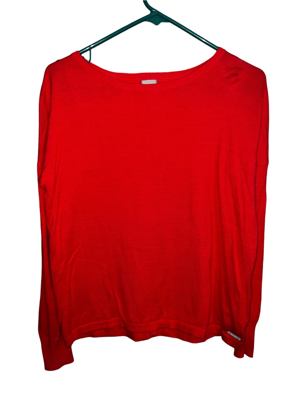 Bench. Multi-purpose City Clothing Red Crewneck Sweater with Split Back
Small